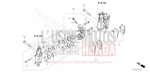 ETRIER DE FREIN AVANT CB750AP de 2024